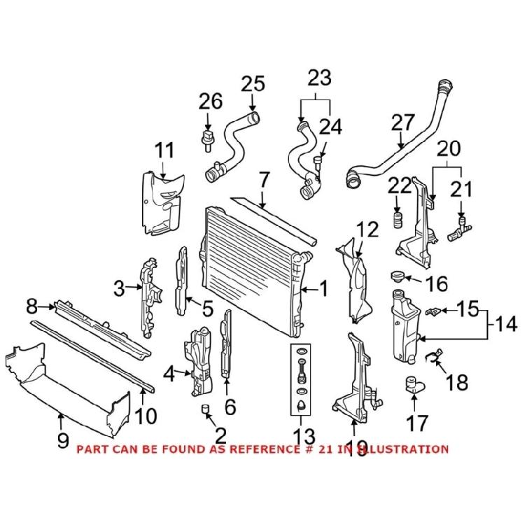 Replacement Coolant Hose Adapter Water Pipe Connector for E46 E83 E85 E86 M47 M47N M57 17112248409 Auto Accessory