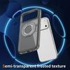 For iPhone 17 Magnetic Case Skin-Feel Rubberized PC + TPU Phone Cover Compatible with MagSafe