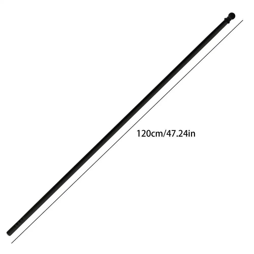 Stainless Steel Flagpole Multi-Purpose Trailer Hitch Flag Pole Holder Flag Pole Kit Stainless SteelFor Homes Businesses Gardens чёрный