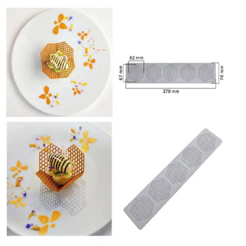 Butterfly Honeycomb Leaves Lace Mat Dessert Border Decoration Fondant Silicone Cake Molds Chocolate Sugar Craft Baking Tools