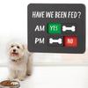 Dog Feeding Reminder,Have I Been Feds Dog Feeding Magnet,Feed Trackers AM PM,Feeding Reminder Slider for Fridge