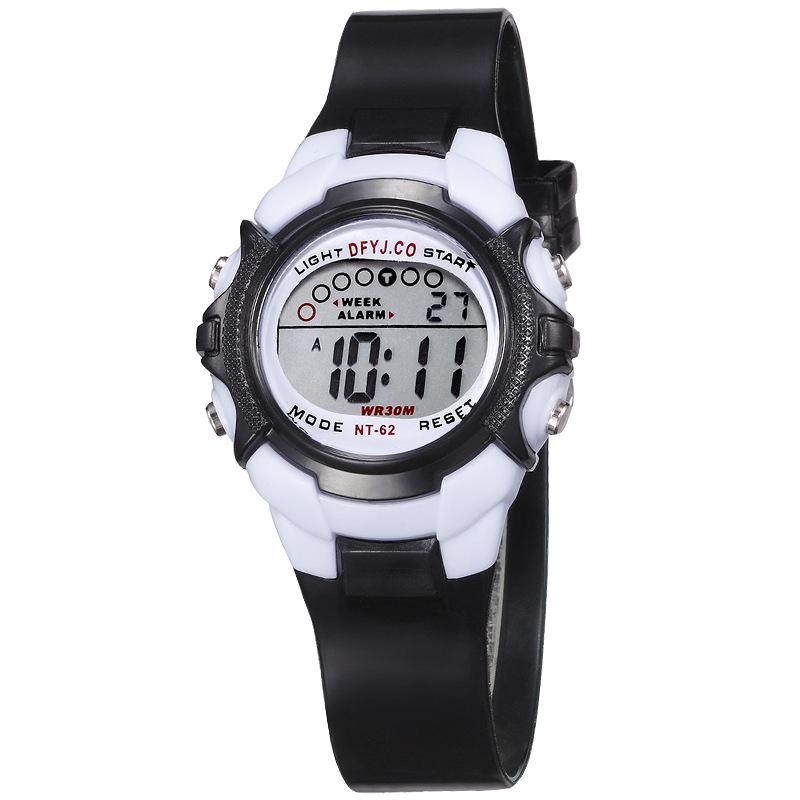 Digital Children's Watch - No Alarm, Calendar, Week Display, Night Light