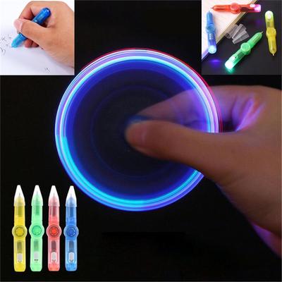 Zufällige Lieferung Leuchtendes Spielzeug Kreative Dekompression Rotierender LED-Lichtstift Kugelschreiber Kindergeschenk Gyro-Stift mit Licht32PC 5ml