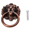 ABUL-3X Antique Style Copper Tone Metal Lion Head Shaped Drawer Pull Handle 2.5 Inch