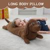 Long Sausage Dog Body Pillow Dachshund Stuffed Doll Large Dog Decorative Body Pillow Sleeping Back Cushion Livingroom Decoration