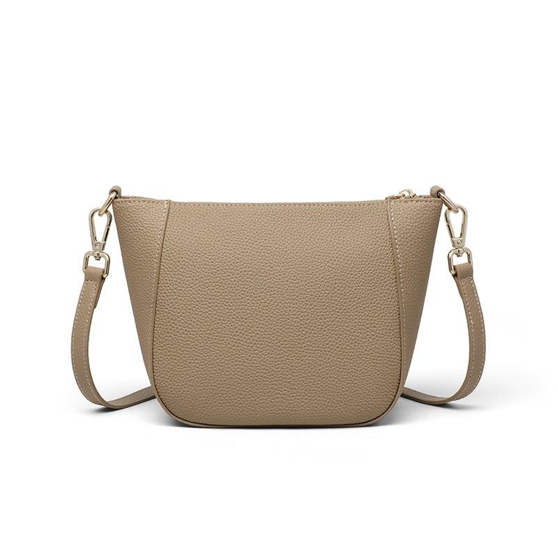 Bag Women'S Bag Leather Small Bag First Layer Cow Bag Dumpling Bag Versatile Shoulder Mobile Phone Bag Messenger Bag