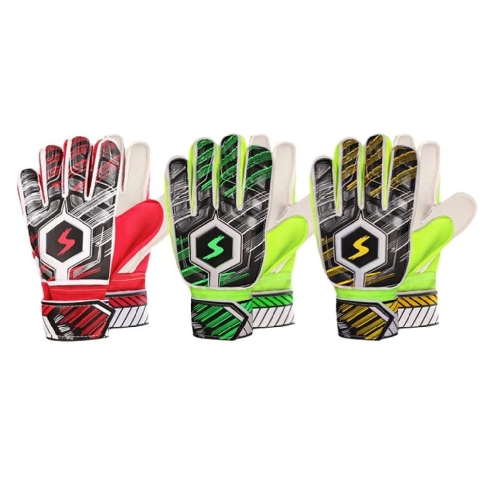 Breathable Football Goalkeeper Gloves Strong Grips Kids Goalkeeper Gloves  Sports Training