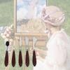 5 Pcs Painting Mixing Scraper Painting Spatula Set Palette Scraper Set Painting Tool for Canvas Painting