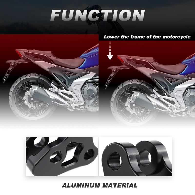 Fit For Honda GROM MSX125 2014-2022 2023 2024 Motorcycle Suspension Link Rear Adjustable Rear Shocks 2.5"Lowering Links Drop Kit