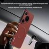 Skin Feel Magnetic Marking Pattern Leather Case for Huawei Pura 80 Ultra Mate 70 Pro Plus Thin for Magsafe Wireless Charge Cover