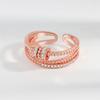 Anti Anxiety Ring Rotatable Ring For Women Men Anxiety Worry Finger Stress Relief Rings With Beads Adjustable Spinner Rings