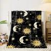Vintage Sun Moon Stars Blanket bedroom Blanket for Livingroom Couch lunch break Soft throw for Friend's festival Gift