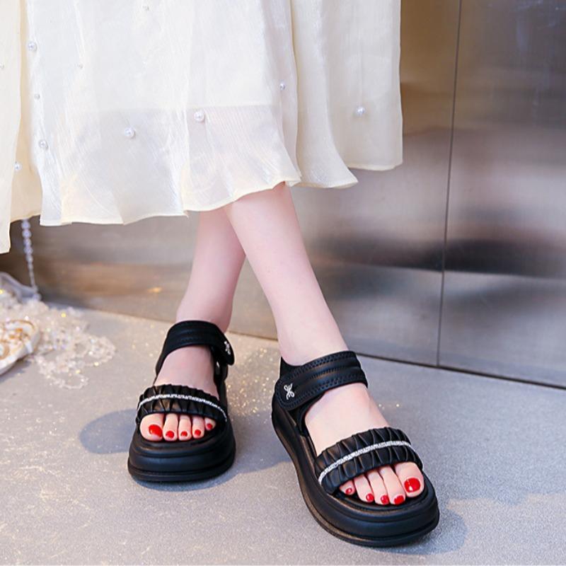 Fashion Summer Woman Sandals 2025 Platform Roman Sandal Outdoor Anti Slip Height Increasing Beach Sandal Party Casual Sandalias De Mujer