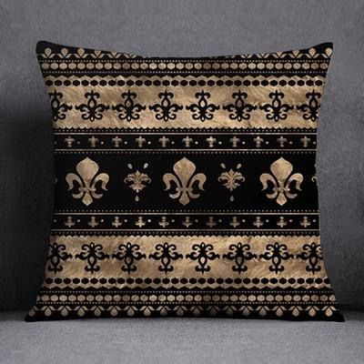 Luury Ethnic Floral Print Plush Pillows Case European Geometric Vintage Sofa Couch Cushions Case Home Office Decorative PillowsB-,(1)