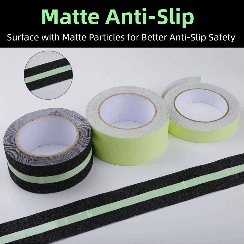 Green Stripe Traction Tape Glow In the Dark Non Skid Safety Tape Luminous Tape  Outdoor Use