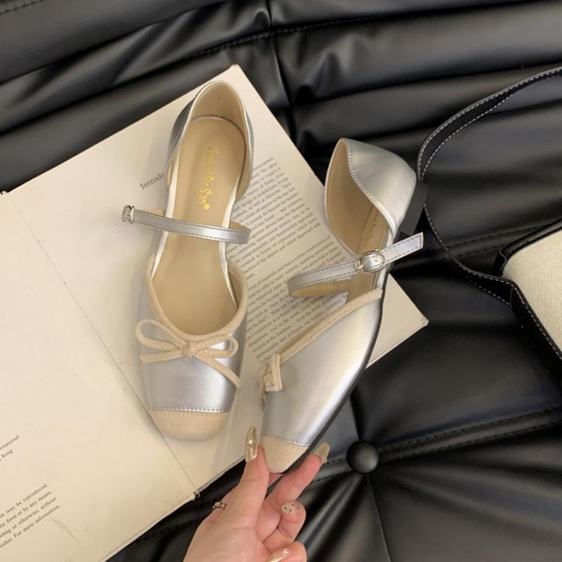 Fashion Bailamos 2025 Women Flat Sandals Fashion Round Toe Shallow Slip On Ladies Soft Ladies Mary Jane Shoes Ballerinas Flat Heel Casua