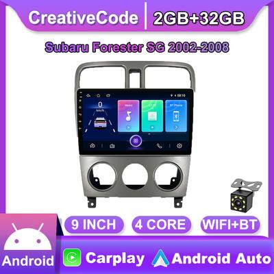 Autórádió Carplay Subaru Forester SG 2002-2008 Android multimédiás videó lejátszóhoz GPS navigációs WIFI 2+32GB