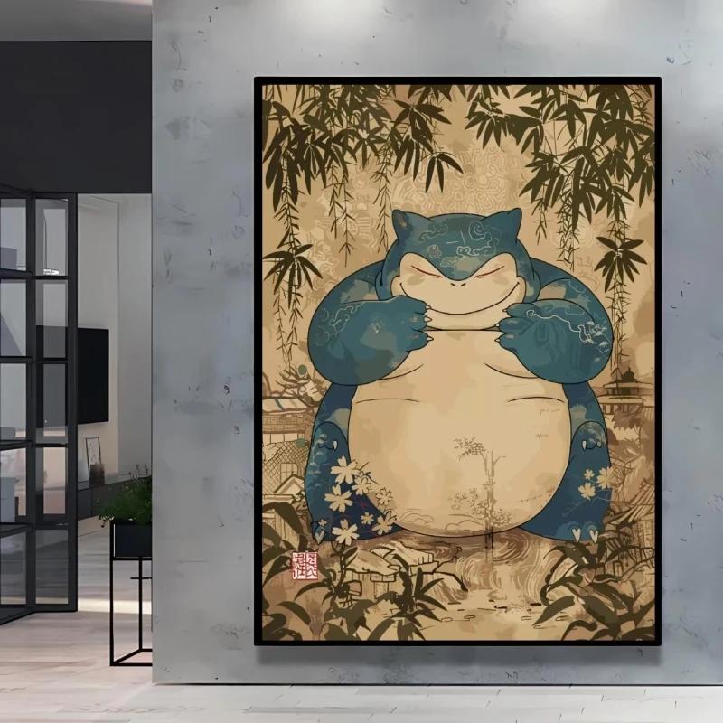 Pokemon Classic Canvas Wall Art Aesthetic Poster Room Painting Cuadros Best Gift Hanging Gifts Cartoon Character