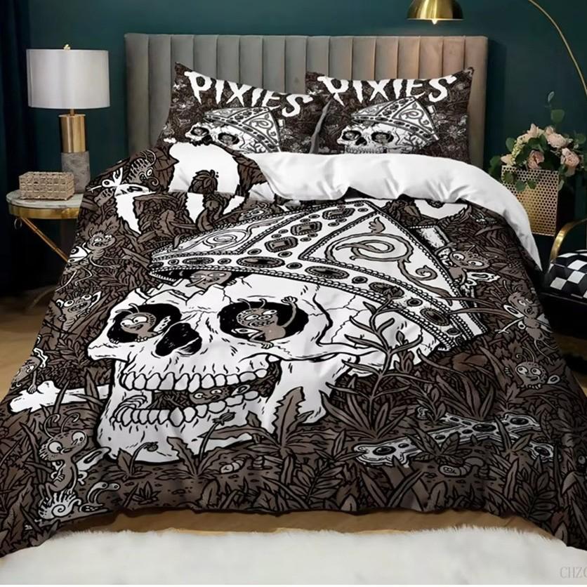 Skull Down Comforter Set Bedding Set 3-piece Duvet Cover Set