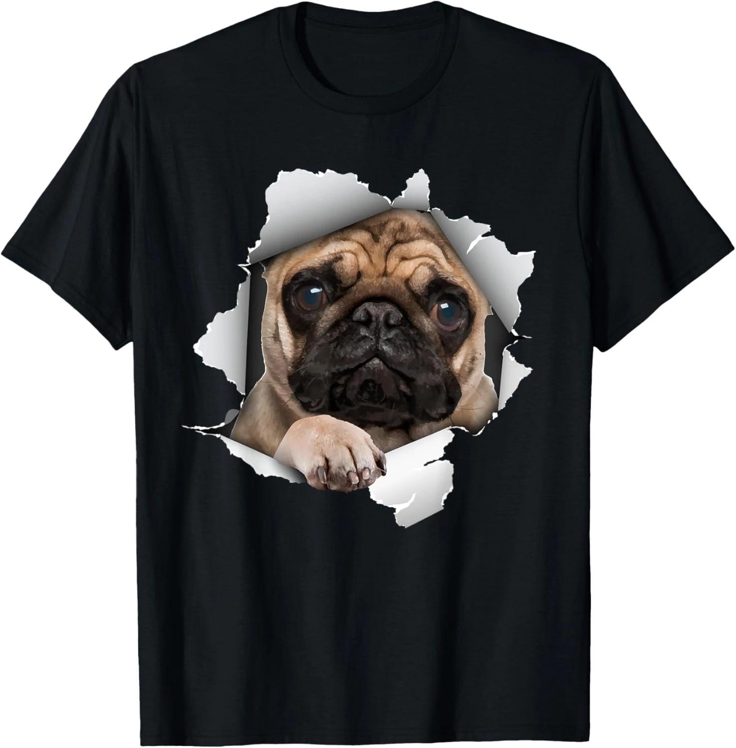 Cute Pug Design For Men Women Kids Pet Dog Breed Pug Lovers Gift Unisex T-Shirt XL