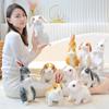 Cute and Realistic Bunny Doll Plush Toy Lying Bunny Doll Kindergarten Baby Soothing Doll