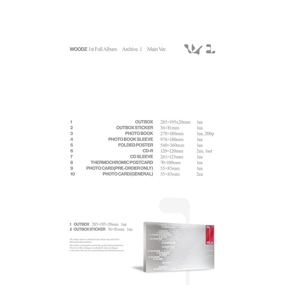 WOODZ 1st Album : Archive. 1 (Main Ver.)