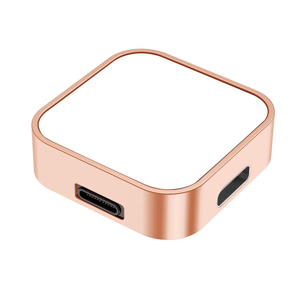 

2 в 1 магнитная зарядная док-станция для часов, аксессуары, 8-контактный разъем Type-C, беспроводная зарядная подставка, сменная для Apple Watch Ultra 49 мм/8 7 6 золотой