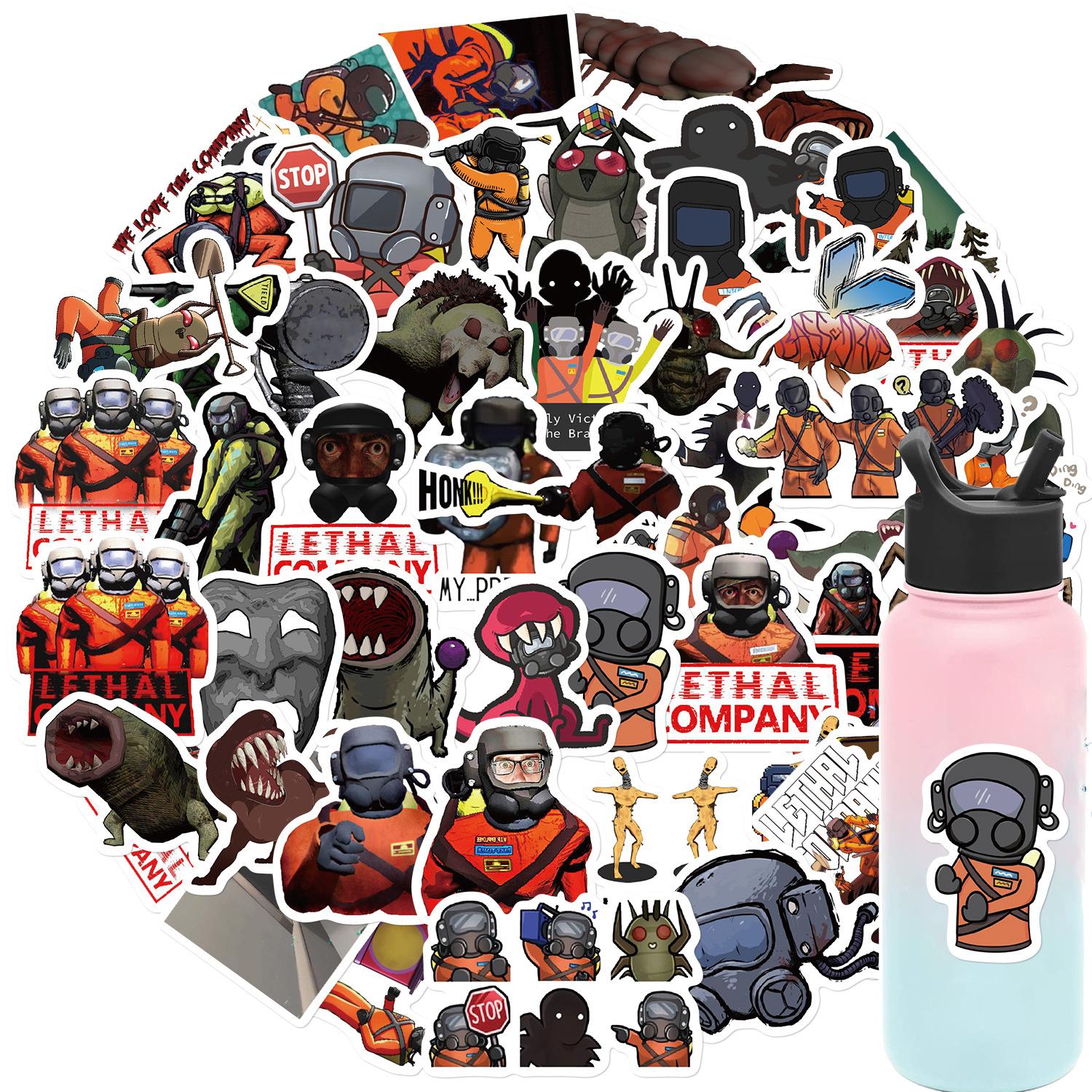 

62 Игровые Смертоносные Компания Наклейки Украшают Ноутбук Чемодан DIY Водонепроницаемые Наклейки