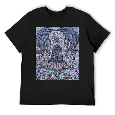 The Moon Tarot Painting T-Shirt Croswit Shirt Man Blouse Anime Tshirt Rapper Graphic Tees Mens T Shirts Casual Stylish
