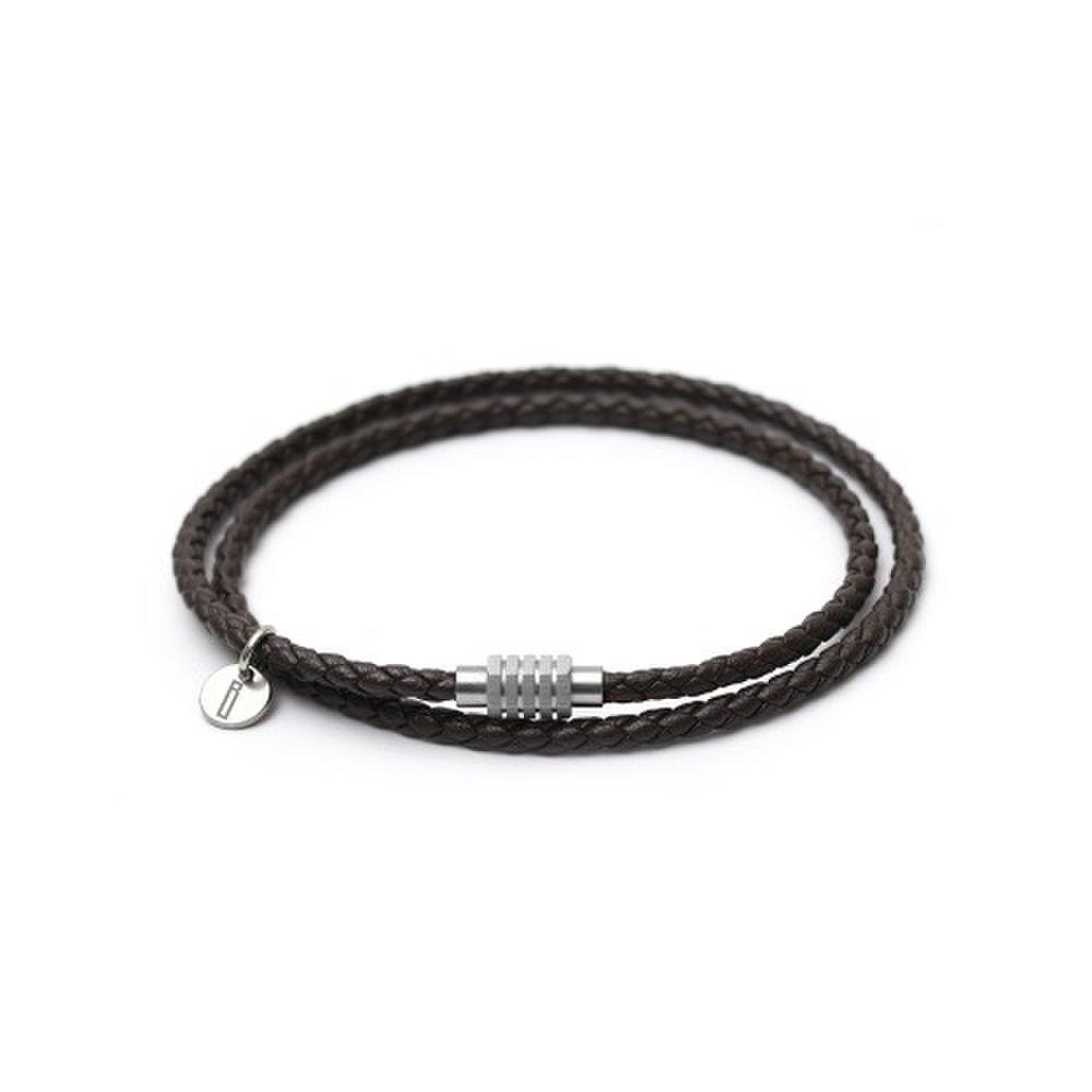 Brown Layered Cordoba Bm258B1171 Men's Genuine Leather Bracelet
