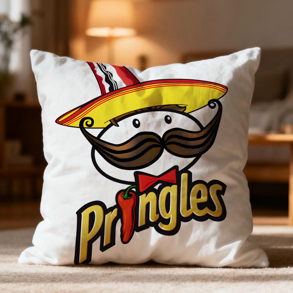 

Popular P-Ppringleses Cushion Cover Soft Washable Pillow Case Multi-Scene for Couch Bed Travel Office Use 30cmx30cm