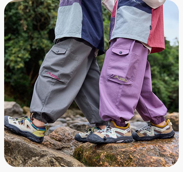 Dudujia Kids' Spring Cargo Pants: Stylish Outdoor Wear for Boys and Girls