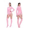 2mm Women's Surfing Diving Swimwear Neoprene Keep Warm Split Wetsuit Long Sleeve Snorkeling Scuba Dive Suit Pink White Swimsuit