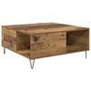 Coffee Table Reclaimed Wood Look 80 X 80 X 36.5 Cm Engineered Wood
