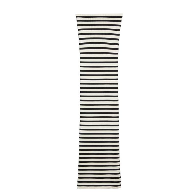 Tube Top Knit Striped Dress