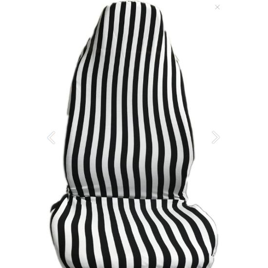 Striped Seat Cover Black White Zebra Tofaş Nostalgia Service Cover Full Set