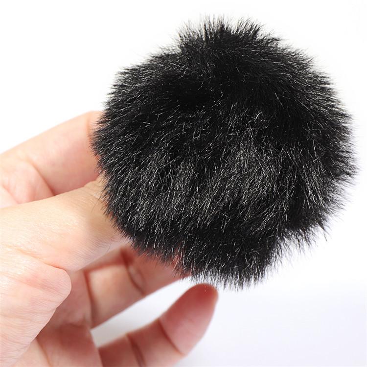 

5 мм пушистый уличный меховой петличный микрофон, чехол для микрофона из искусственного меха