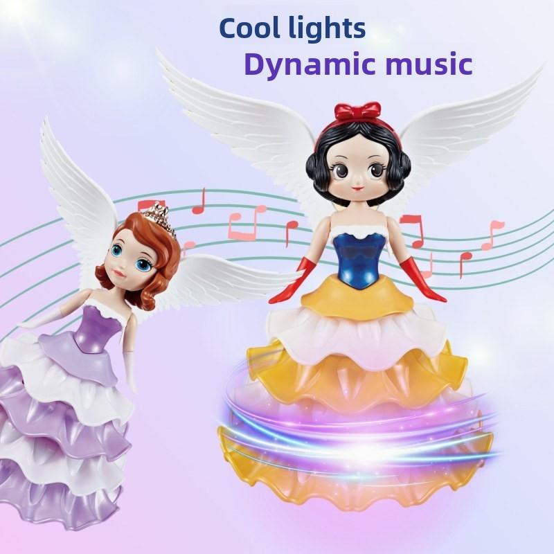 Princess Electric Elsa Light Music Dancing Robot Toy Girls  Interaction Parental