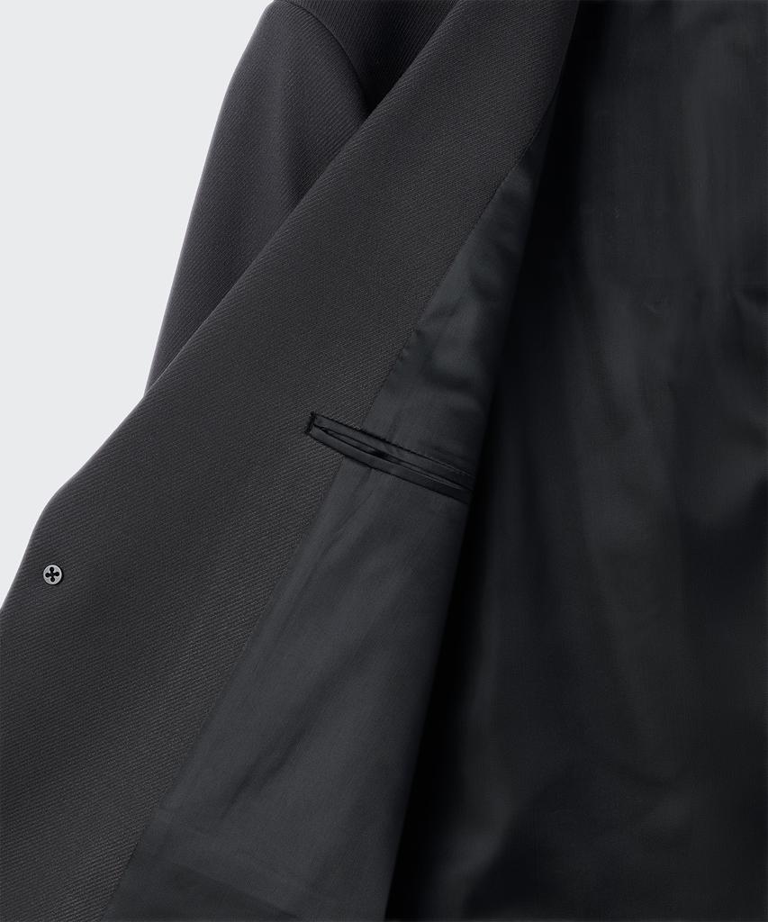 MUSINSA STANDARD Whipcord Relaxed Basic Blazer [Gray]