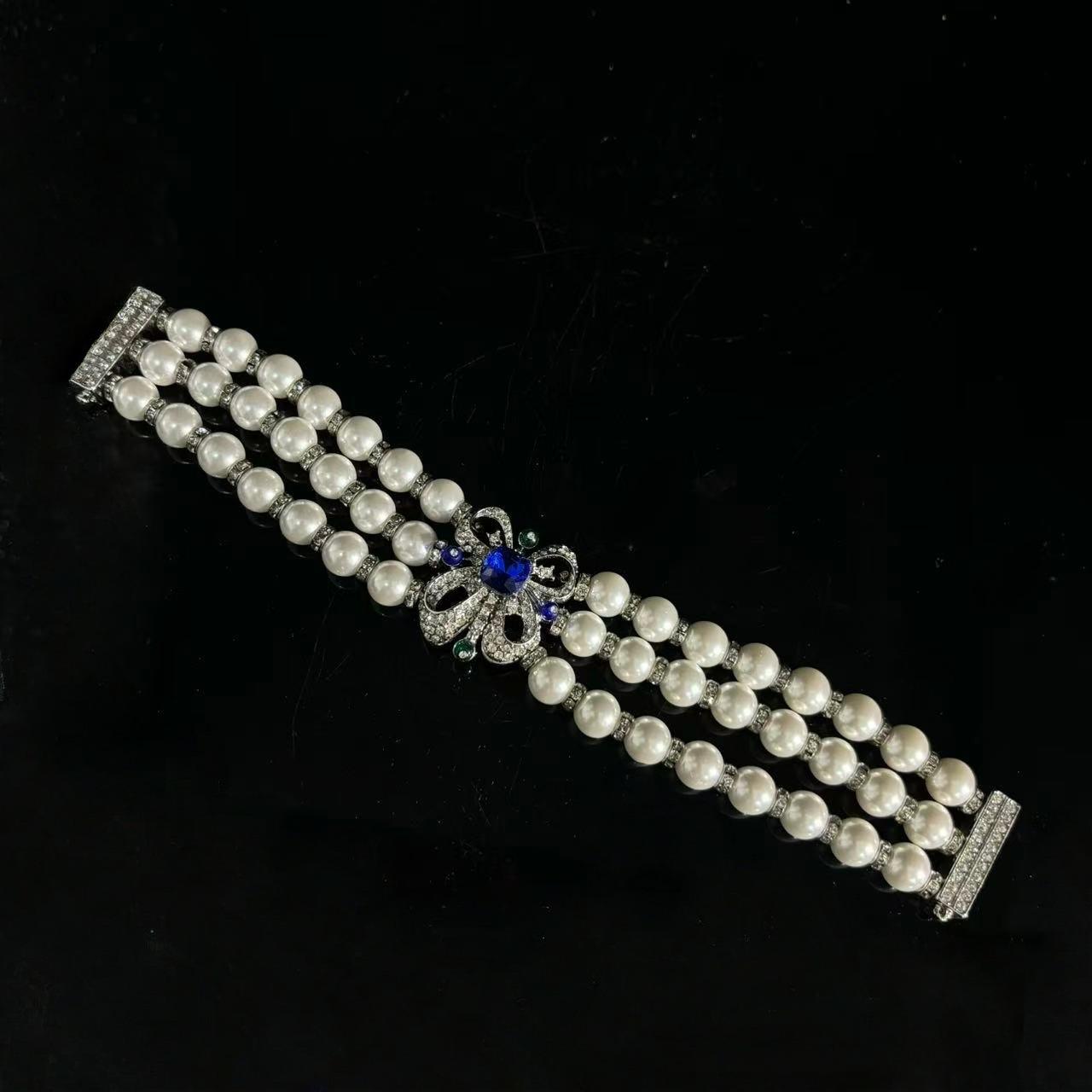 

Light Luxury High-End Luxury Summer Genuine Cloud Pattern Freshwater Flat Replacement Necklace Jewelry Women S Direct Sales Bracelet