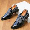 Módní Nové Pánské Špičaté Nýtované Sequin Slip-on Boty Britský Gentleman Punk Svatba Homecoming Pánské Tenisky