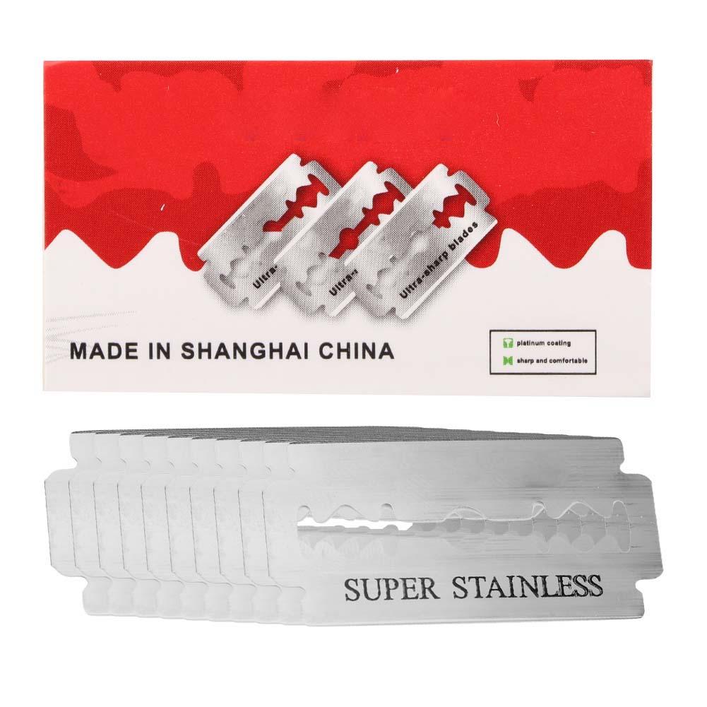 

10 pcs / Box Razor Blades Men Traditional Manual Razor Beard Trimmer Accessory