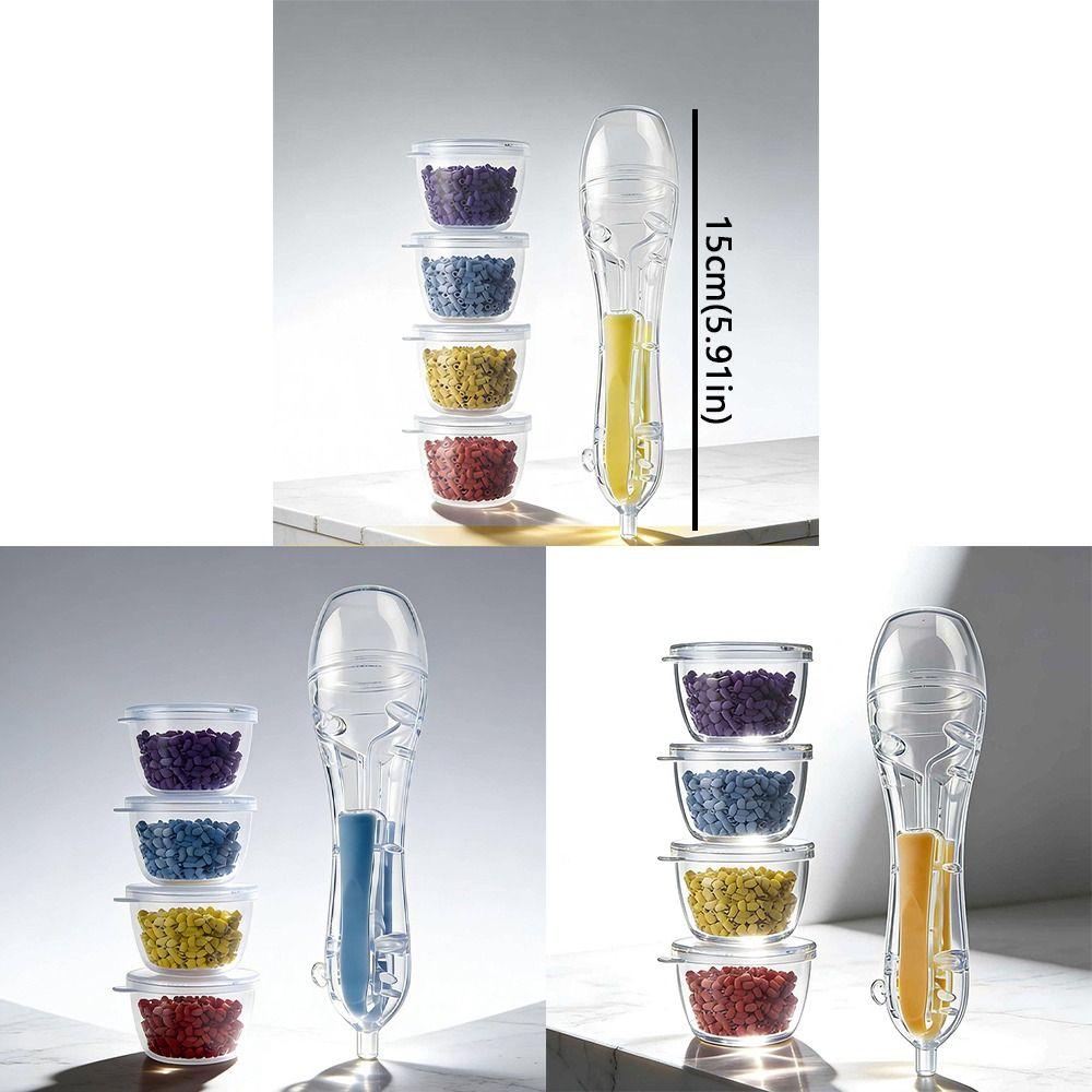 3D Pixel Puzzle Bead Positioning Pen Anti-slip Jam-Free Fuse Bead Pen Educational with Bead Containers Automatic Bead Pen