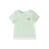 Deesha Girls' Striped Knit Short Sleeve T-Shirt