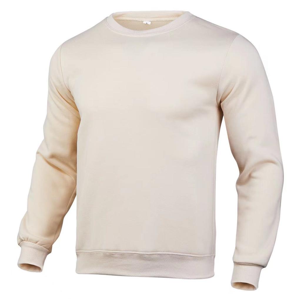 2025 Men's and Women's Sweater Fashion Brand Casual Sweater Solid Color Round Neck Long Sleeve Pullover Sweater