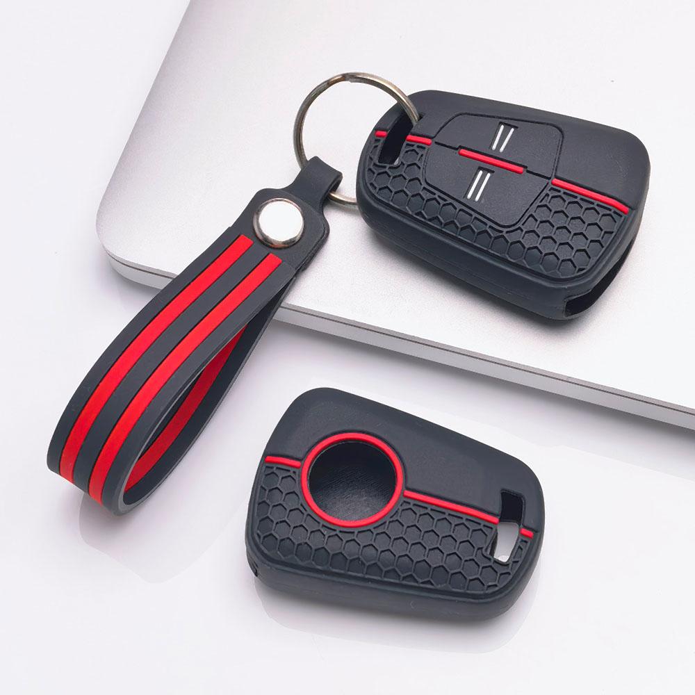 Copri Chiave per Opel Astra Corsa Insignia Mokka Zafira Vectra Signum Meriva Protezione Anti-Graffio Antiurto Texture Morbida