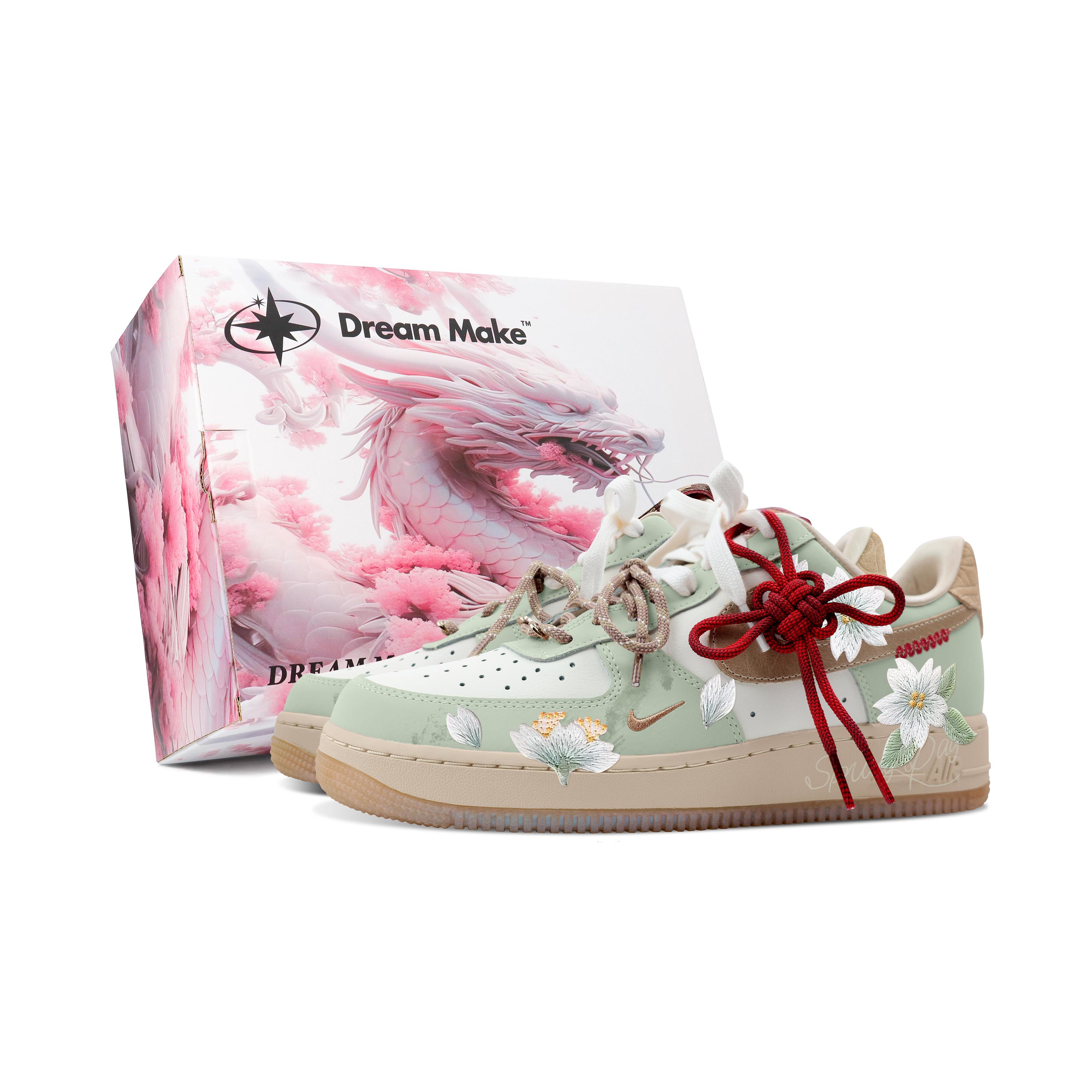 

Nike Air Force 1 Spring Cherry Blossom Pink Box Slip Resistant Abrasion Resistant Low top Skateboard Shoes Women s HV5990-172(Team683-) 39
