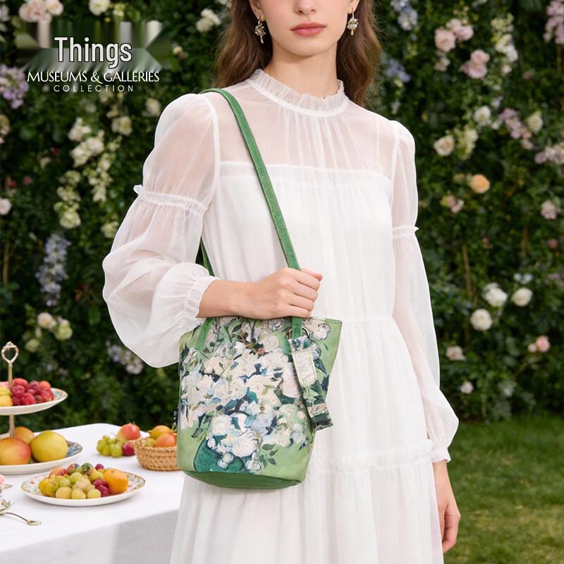 British Museum x Wu Xi Wu Water Lily Shoulder Bucket Bag