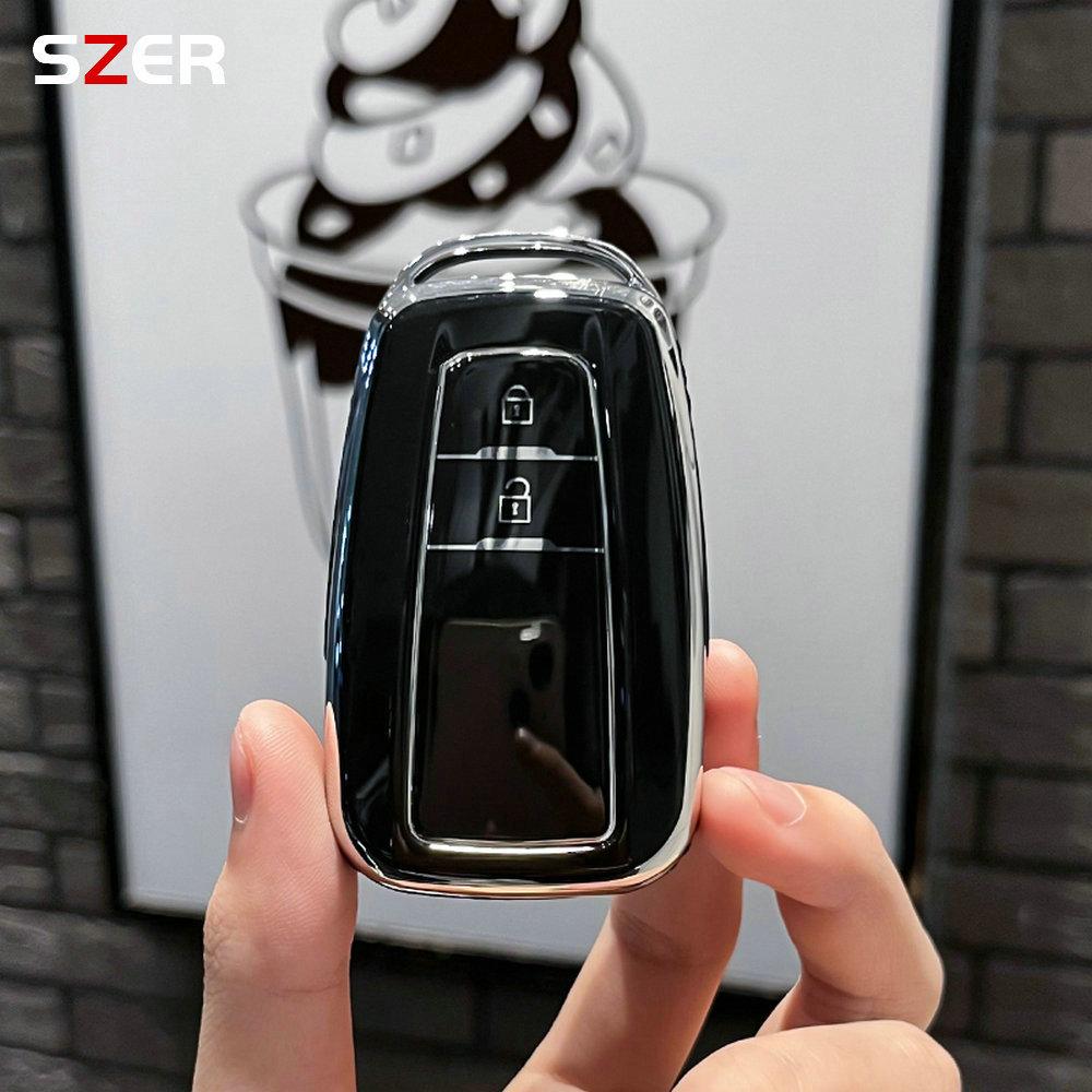 TPU Car Key Cover For Corolla Rav4 Camry 70 CHR Prado 150 Highlander Key Case Holder Accessories Fob 2 3 Buttons