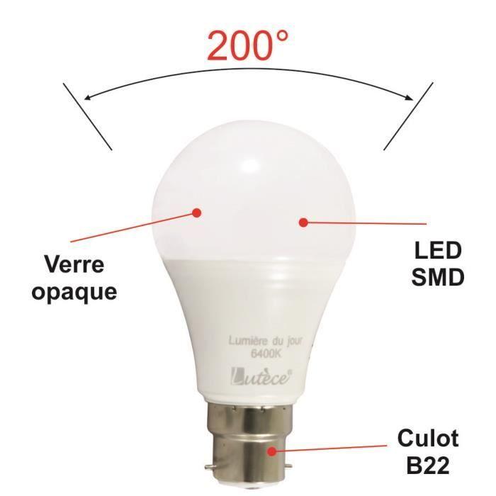 Ampoule LED B22 11W 1055Lm 3000K - garantie 5 ans